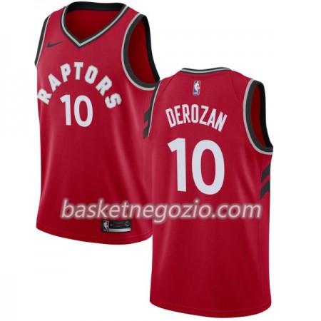 Canotte Uomo Toronto Raptors DeMar DeRozan 10 Nike 2017-18 Rosso Swingman